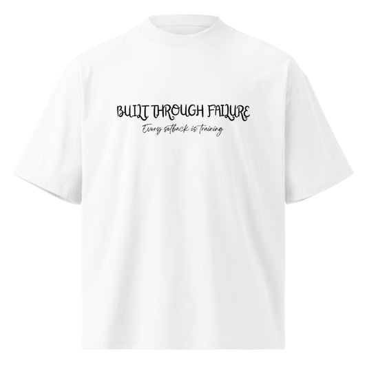 White organic oversized high neck t-shirt with front graphic print, unisex streetwear gift