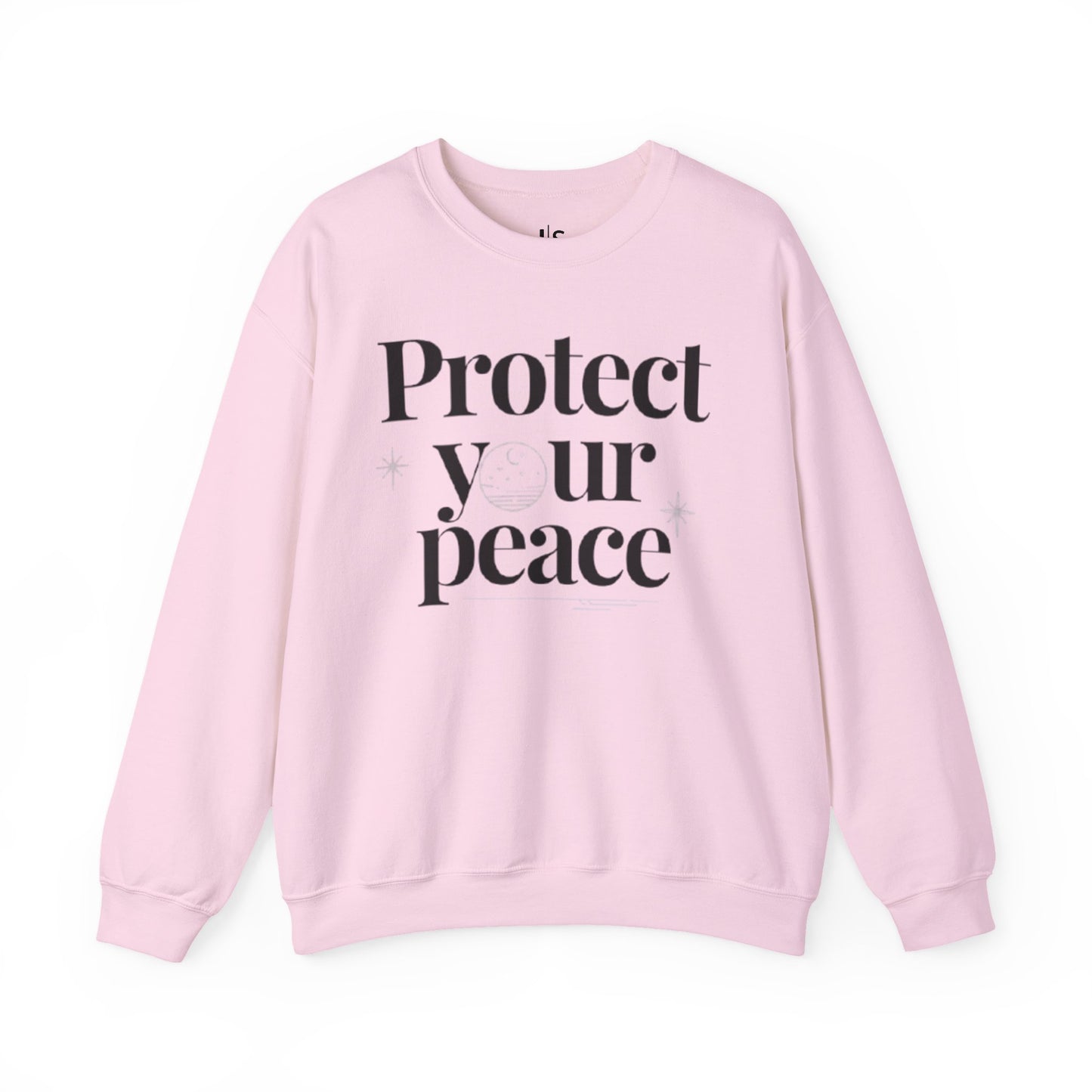 Protect Your Peace Crewneck Sweatshirt — Minimal Self-Care Graphic Sweatshirt