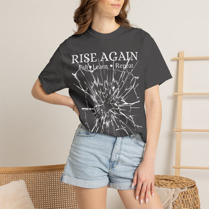 Rise Again – Fall, Learn, Repeat Motivational T-Shirt