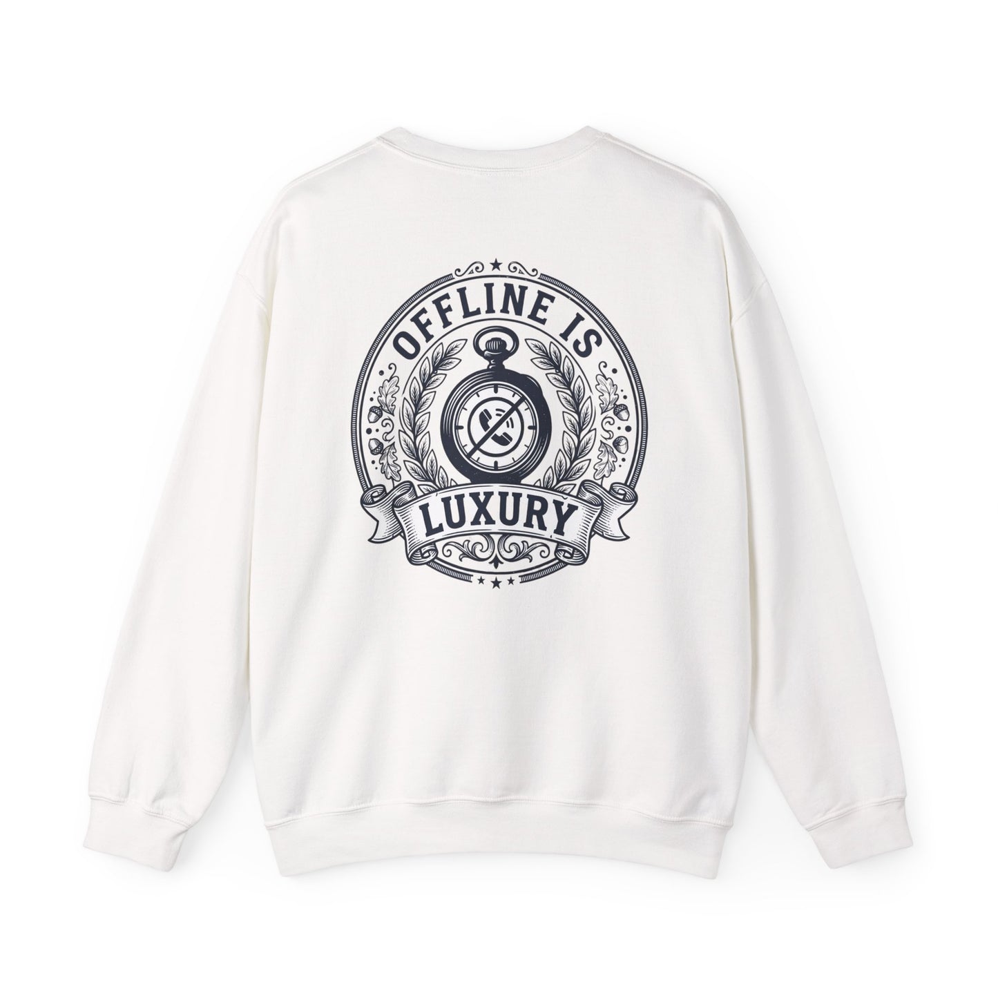 Embroidered Minimalist Sweatshirt – Premium Cotton Crewneck | Slow Living Streetwear