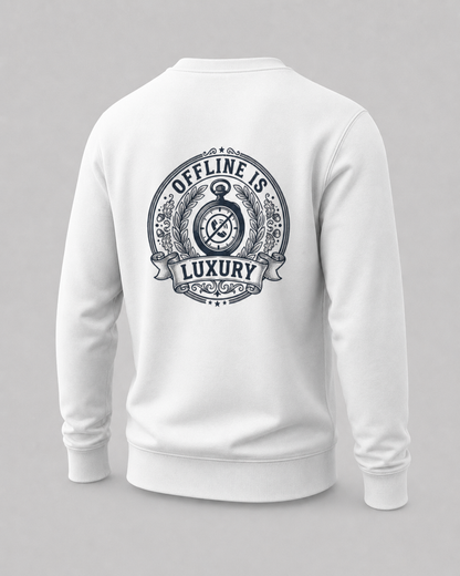 Embroidered Minimalist Sweatshirt – Premium Cotton Crewneck | Slow Living Streetwear