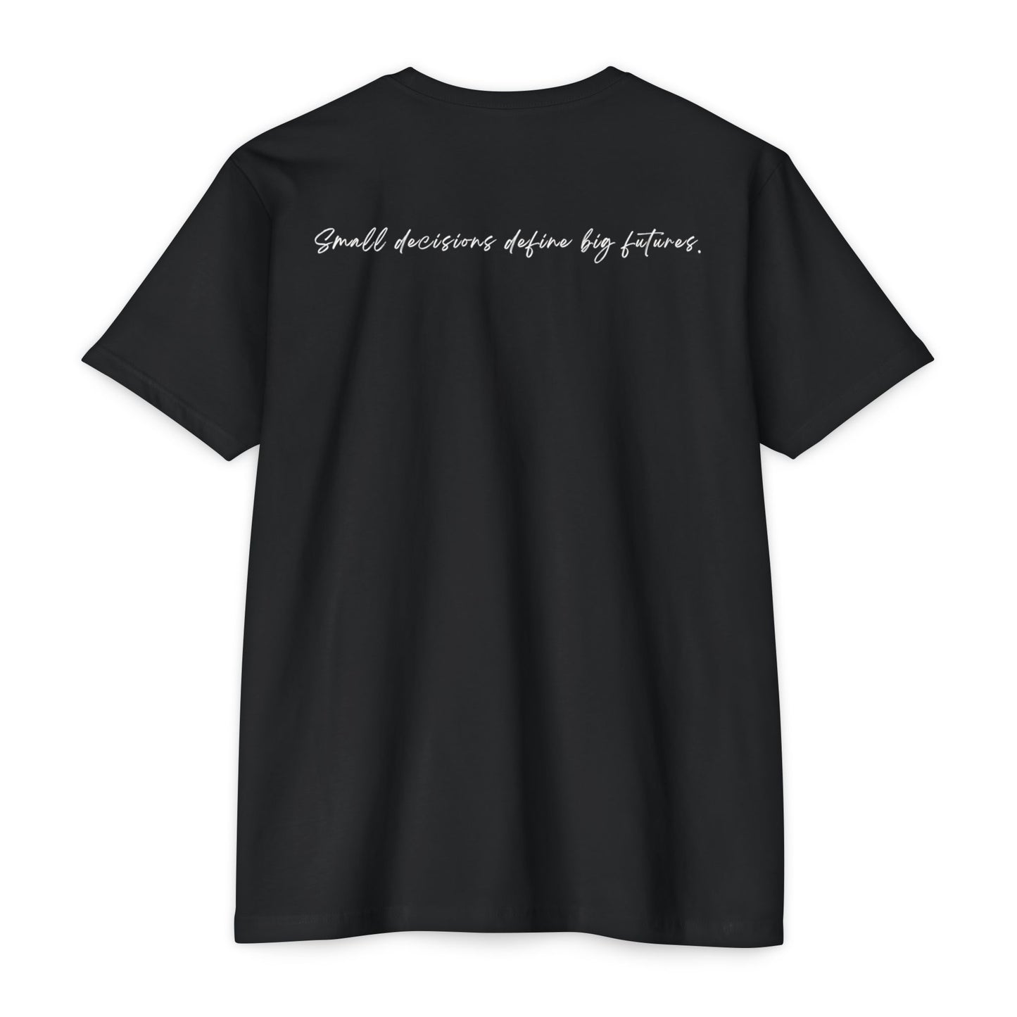 Black t-shirt with minimalist Create typography design and red accent line, gift for artists