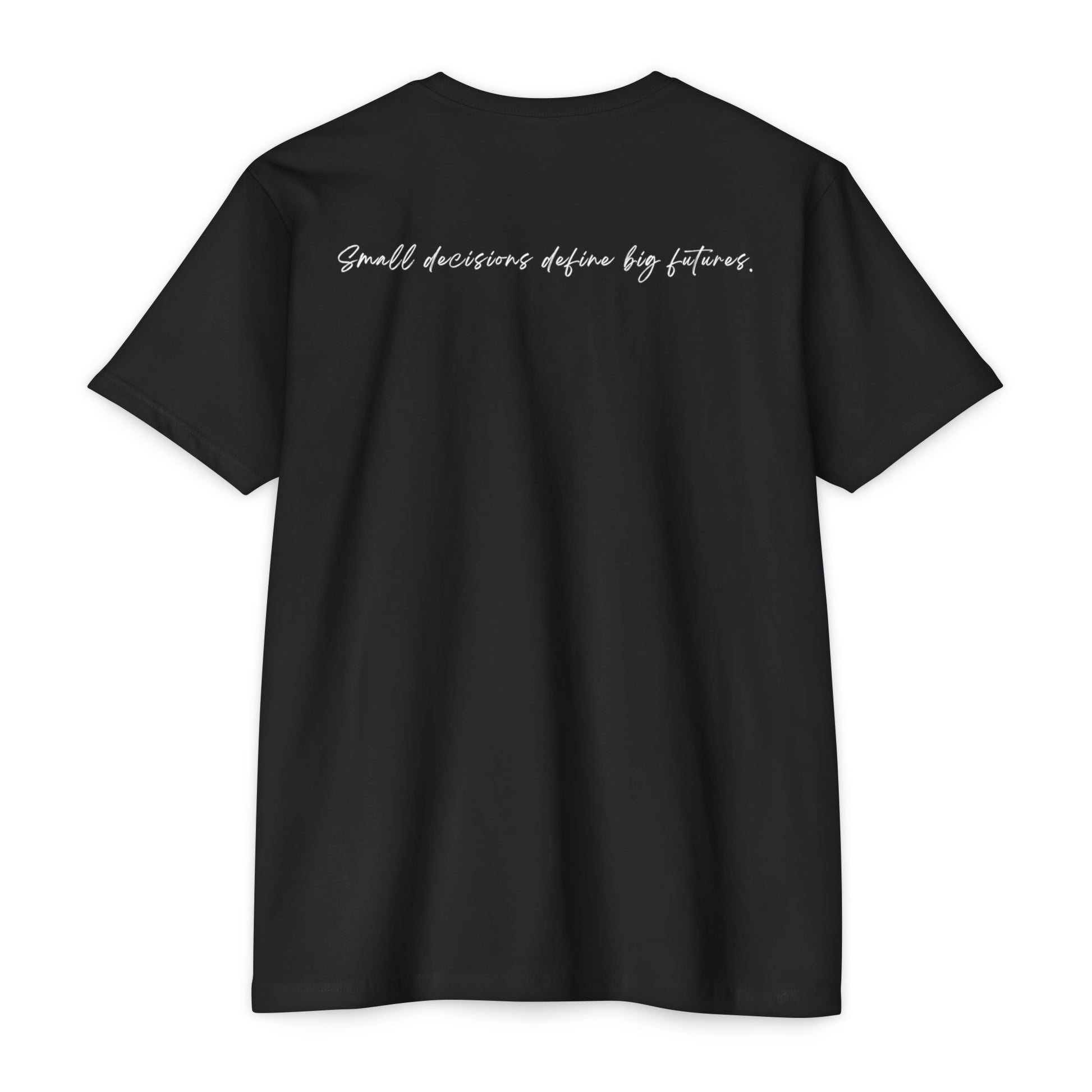 Black t-shirt with minimalist Create typography design and red accent line, gift for artists