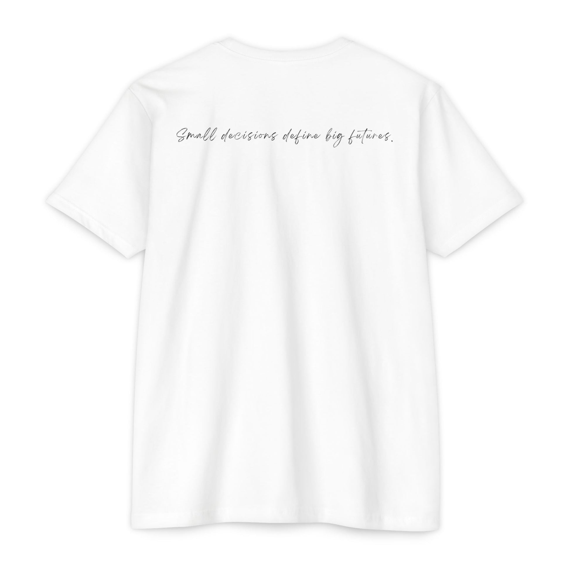 white t-shirt with minimalist Create typography design and red accent line, gift for artists