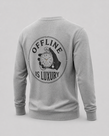 Embroidered Minimalist Sweatshirt – Premium Cotton Crewneck | Slow Living Streetwear