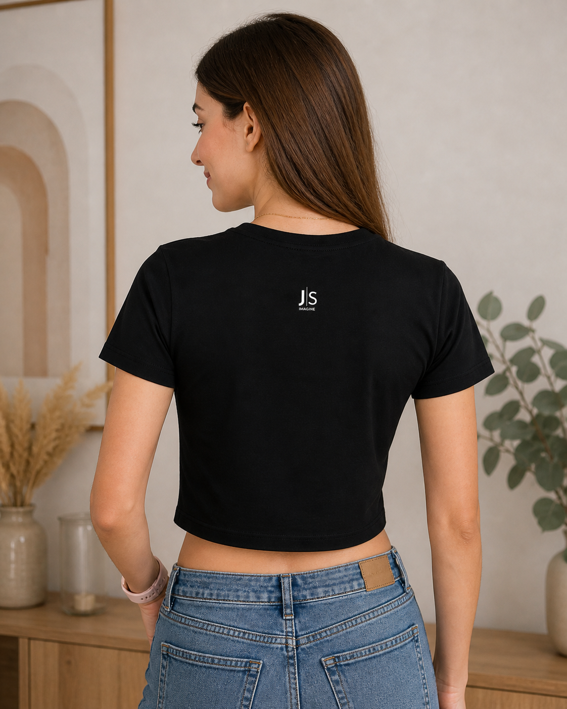 Floral loved beyond words crop tee black mothers day gift shirt