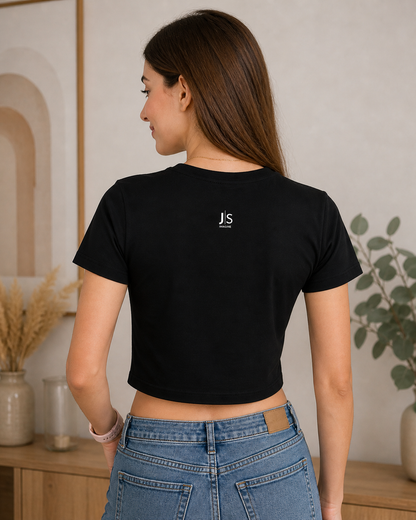 Floral loved beyond words crop tee black mothers day gift shirt