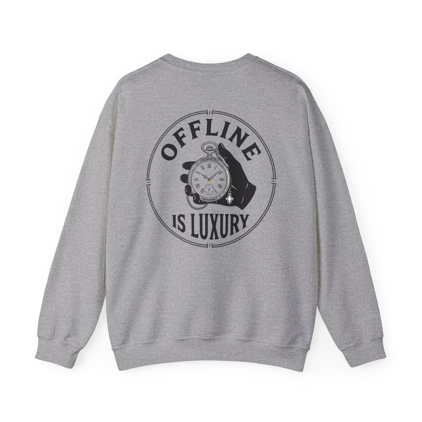 Embroidered Minimalist Sweatshirt – Premium Cotton Crewneck | Slow Living Streetwear