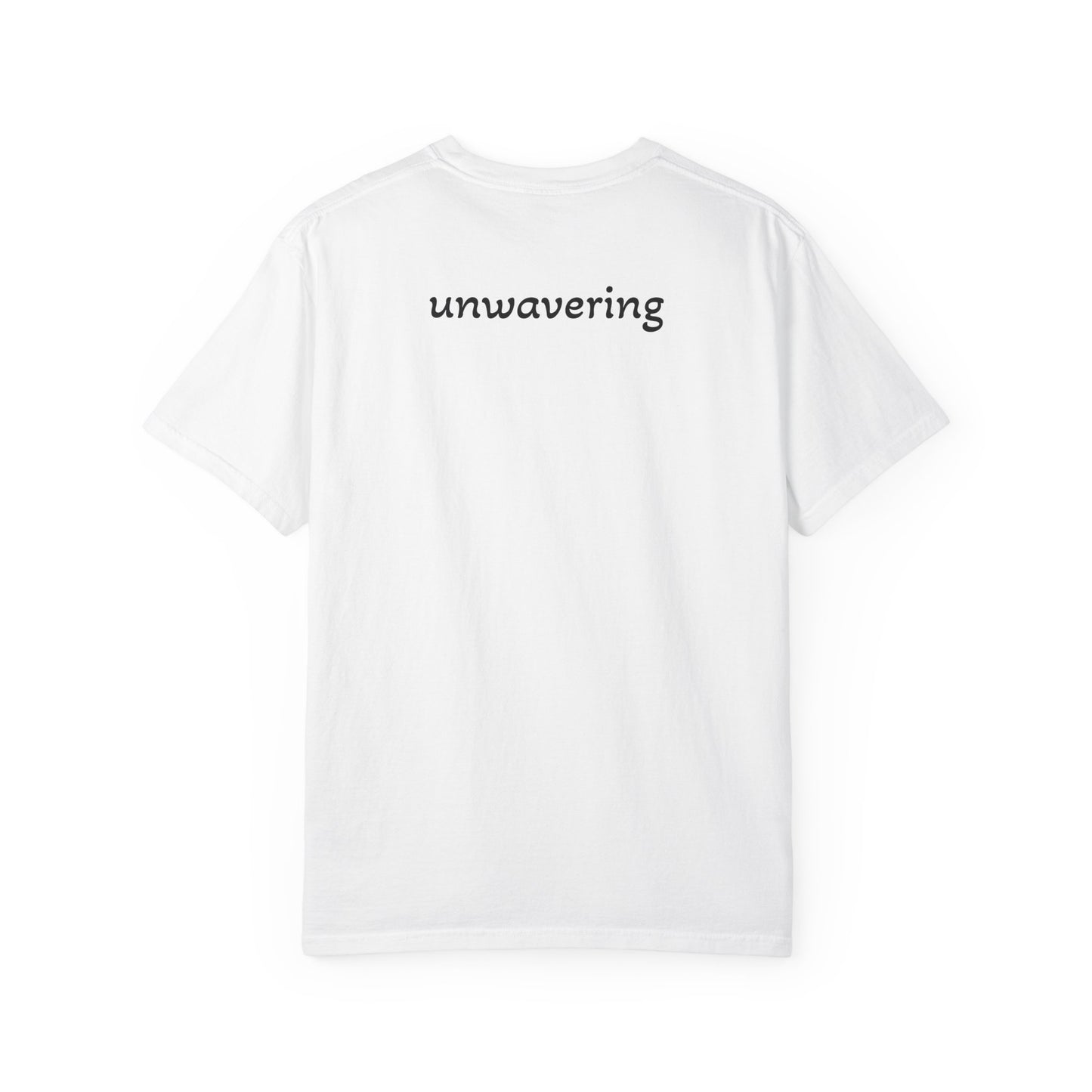Dark aesthetic graphic tee with intense black and white portrait artwork